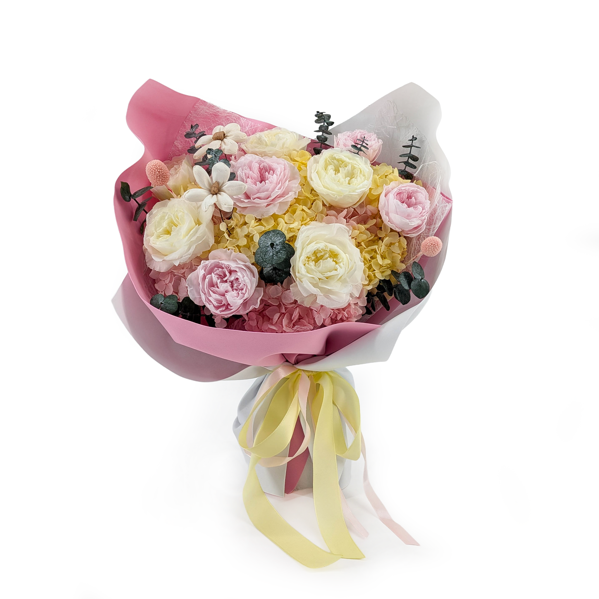 Bouquet Premium en boîte – EVERGIVE – A Lasting Gesture – Pearl Royal
