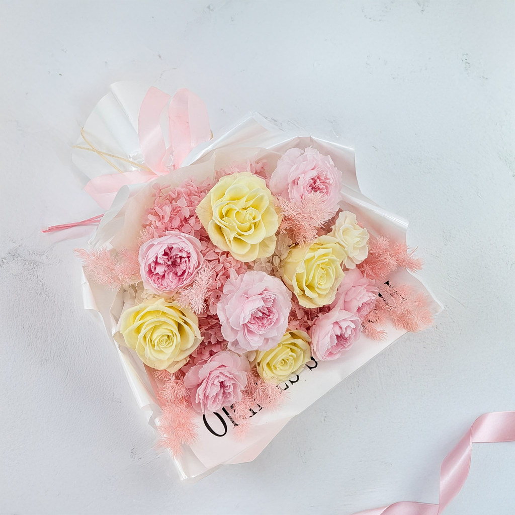 Bouquet Premium en boîte - EVERGIVE – A Lasting Gesture – Belle Majesty
