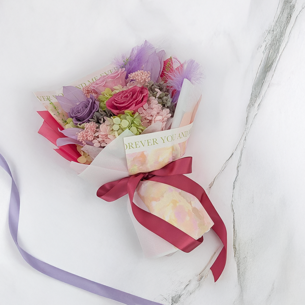 Bouquet Premium en boîte - EVERGIVE – A Lasting Gesture – Garden Charm
