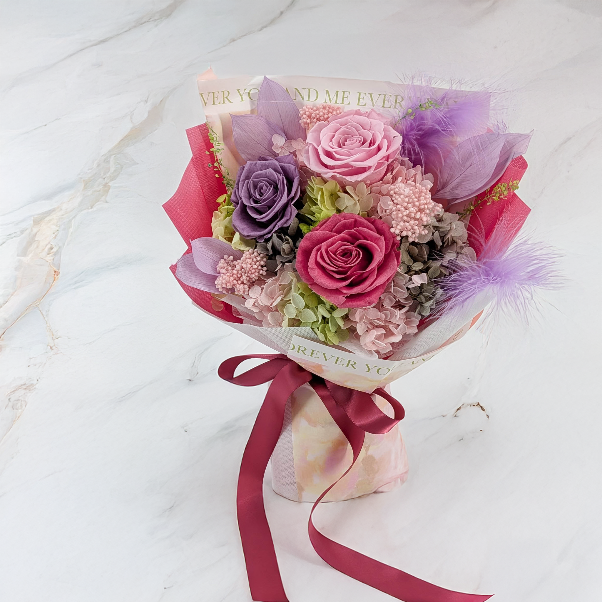 Bouquet Premium en boîte - EVERGIVE – A Lasting Gesture – Garden Charm