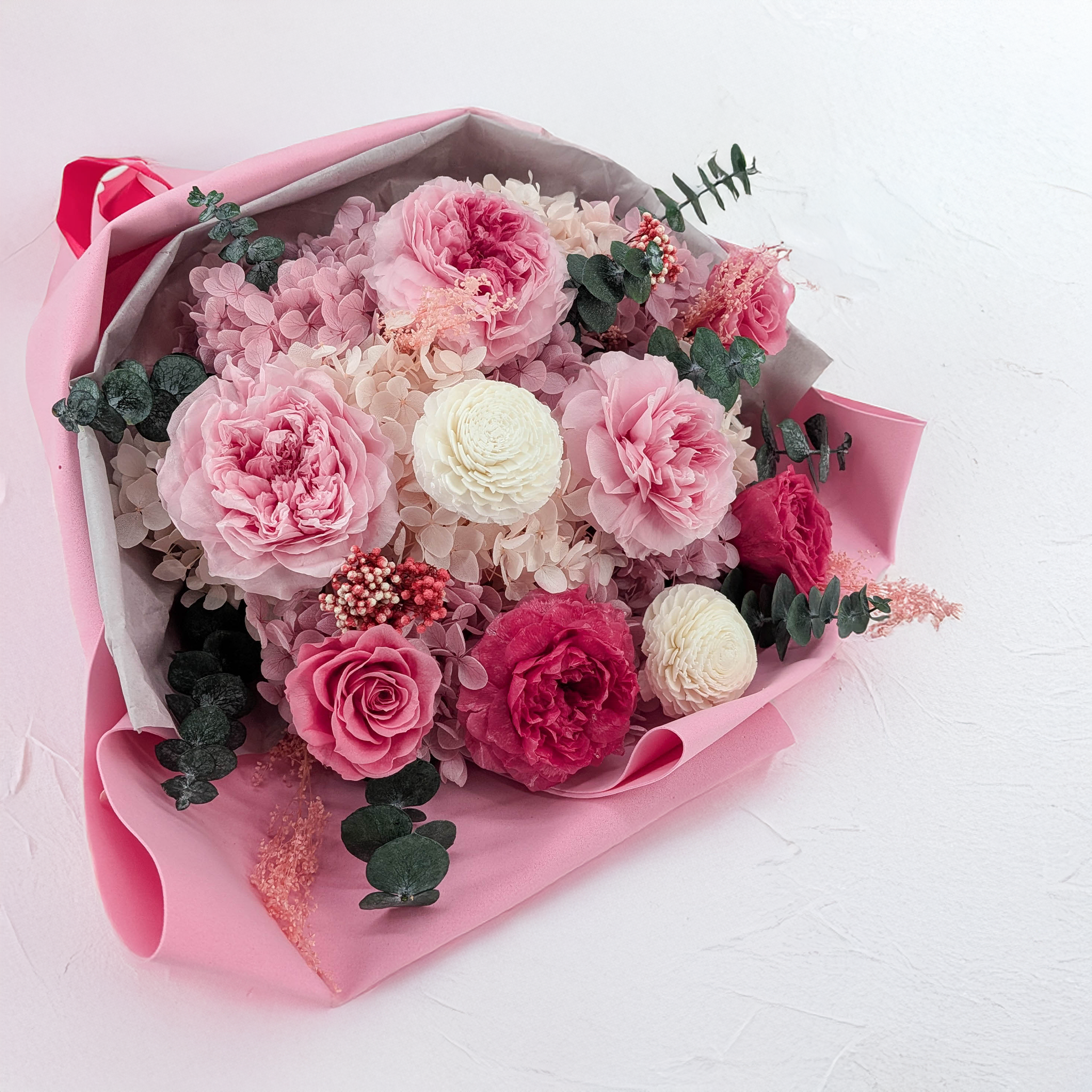 Bouquet Premium en boîte – EVERGIVE – A Lasting Gesture – Garden Majesty