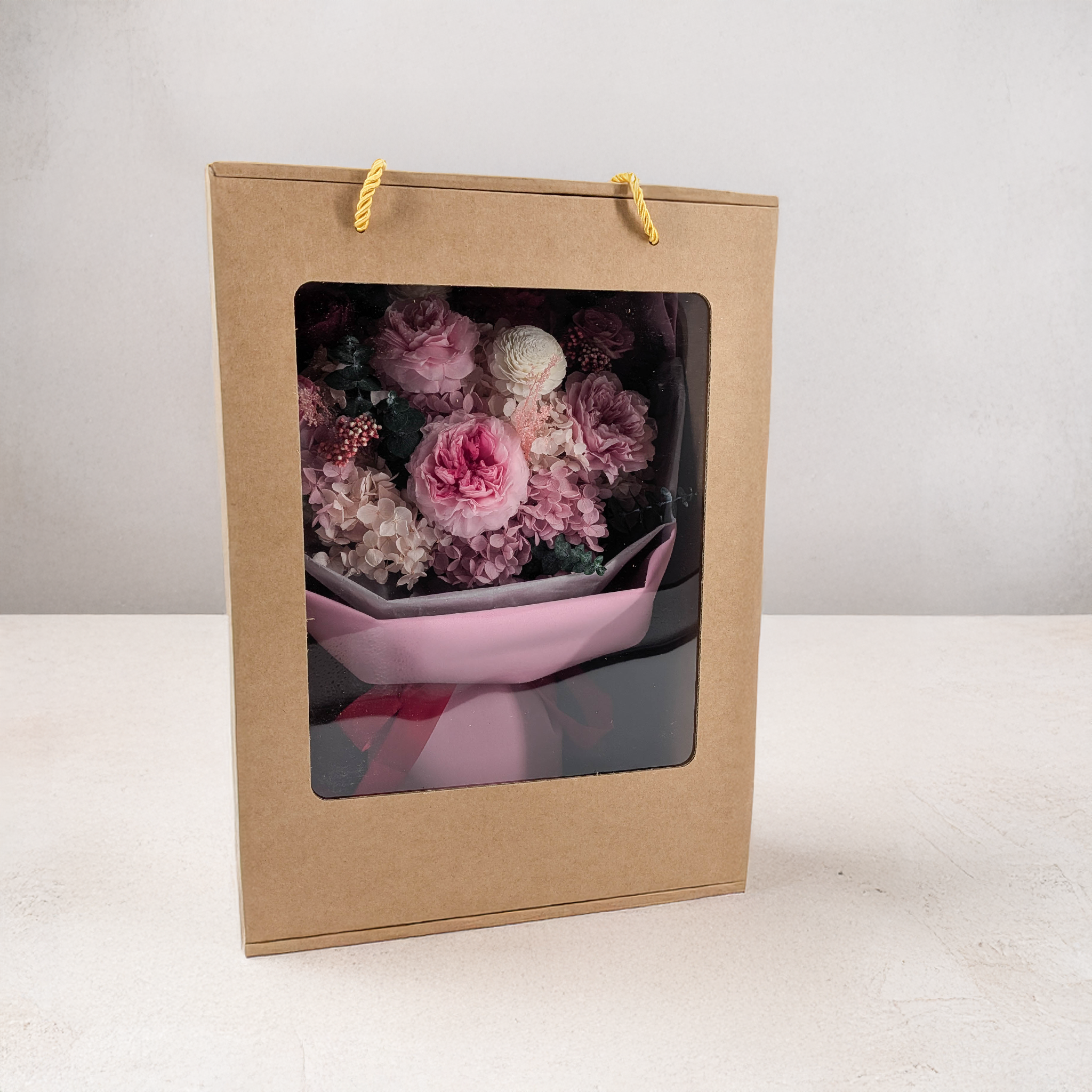 Bouquet Premium en boîte – EVERGIVE – A Lasting Gesture – Garden Majesty