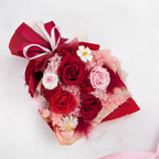 Bouquet Premium en boîte - EVERGIVE – A Lasting Gesture – Red Desire