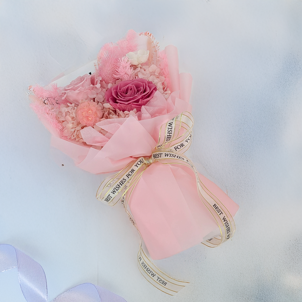 Bouquet Premium en boîte - EVERGIVE – A Lasting Gesture – Rose Grace
