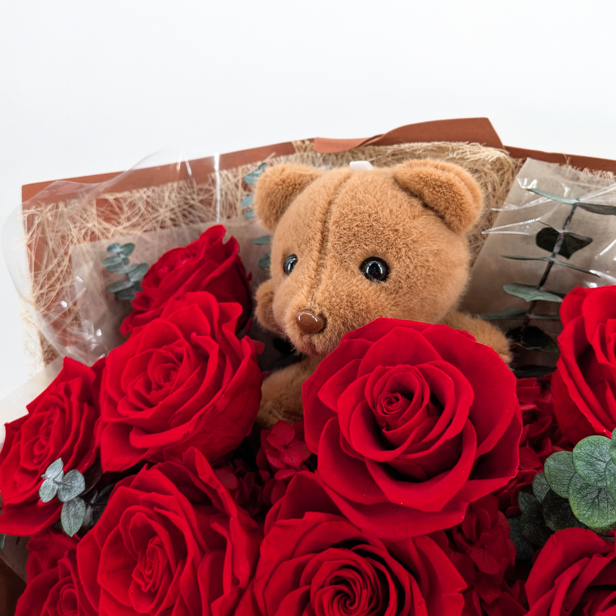Bouquet Premium en boîte - EVERGIVE – A Lasting Gesture – Ruby Adore