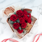 Bouquet Premium en boîte - EVERGIVE – A Lasting Gesture – Ruby Adore