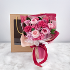 Bouquet Premium en boîte – EVERGIVE – A Lasting Gesture – Rosé Royal
