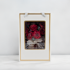 Bouquet Premium en boîte - EVERGIVE – A Lasting Gesture – Ruby Tenderness