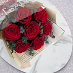 Bouquet Premium en boîte - EVERGIVE – A Lasting Gesture – Ruby Timeless