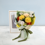 Bouquet Premium en boîte - EVERGIVE – A Lasting Gesture – Sunny Charm