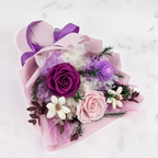 Bouquet Premium en boîte - EVERGIVE – A Lasting Gesture – Violet Grace